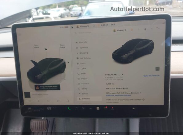 7SAYGDEE8RA296281 2024 TESLA MODEL Y Gray 