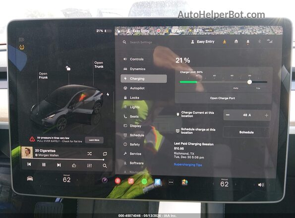 7SAYGDEE8SA372281 2025 TESLA MODEL Y Gray 