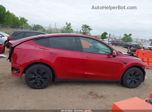 7SAYGDEE8SF280669 2025 TESLA MODEL Y Red Вид задньої частини салону