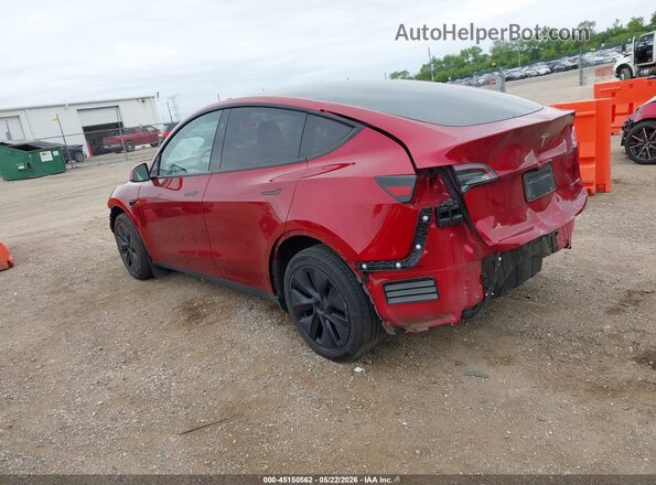 7SAYGDEE8SF280669 2025 TESLA MODEL Y Red Задня ліва чверть