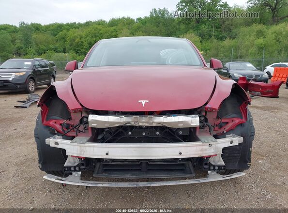 7SAYGDEE8SF280669 2025 TESLA MODEL Y Red Вид щитка приладів