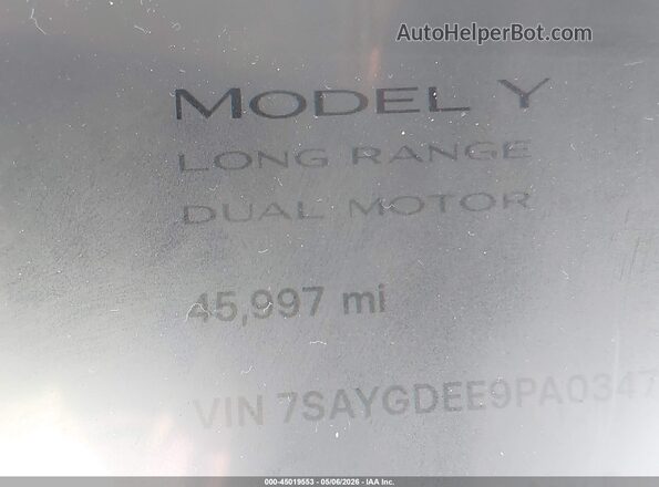 7SAYGDEE9PA034752 2023 TESLA MODEL Y White 