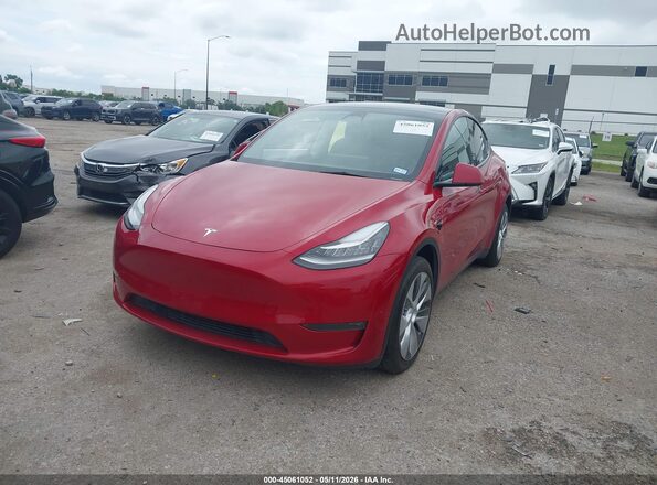 7SAYGDEE9PA094210 2023 TESLA MODEL Y Red Front left