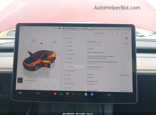 7SAYGDEE9PA094210 2023 TESLA MODEL Y Red 