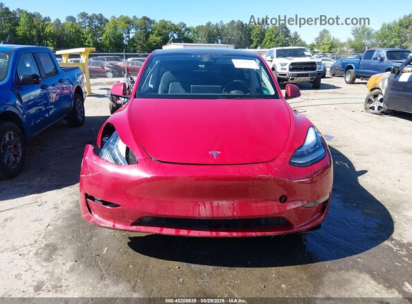 7SAYGDEE9PF613033 2023 TESLA MODEL Y Red Вид щитка приладів