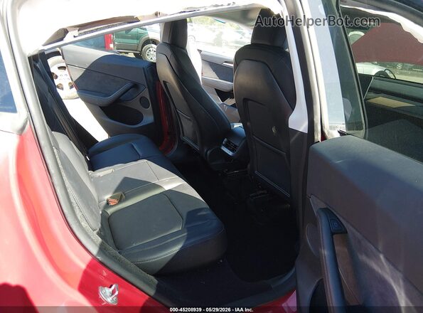 7SAYGDEE9PF613033 2023 TESLA MODEL Y Red Вид наклейки з VIN-кодом