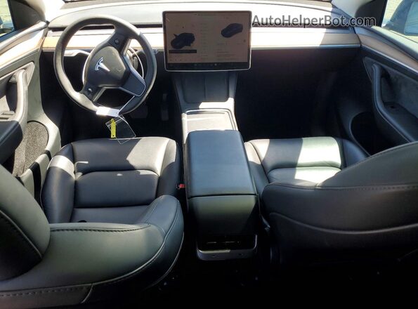 7SAYGDEE9PF748576 2023 TESLA MODEL Blue Vista del salpicadero