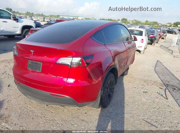 7SAYGDEE9RA266707 2024 TESLA MODEL Y Red Հետևի աջ