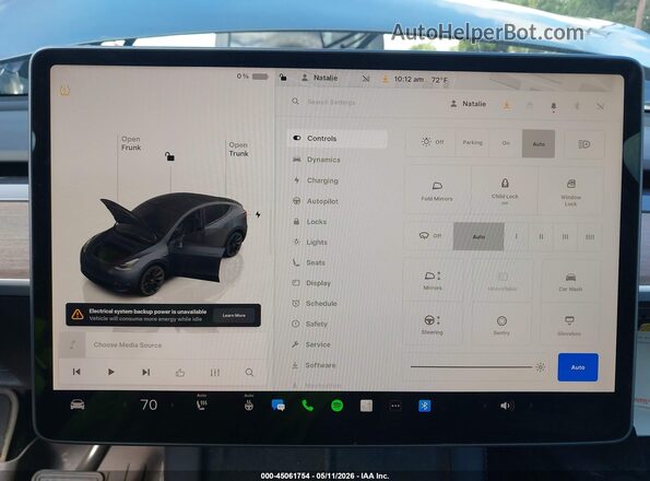 7SAYGDEEXNA002177 2022 TESLA MODEL Y Gray 