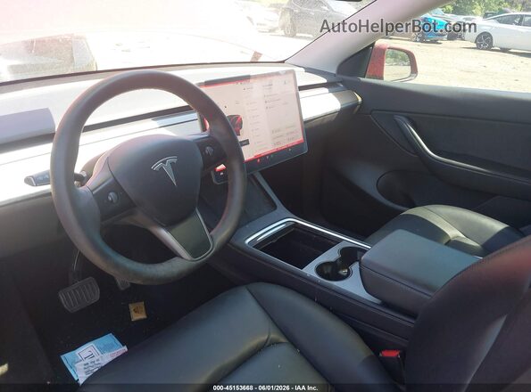 7SAYGDEEXNF463530 2022 TESLA MODEL Y Red Սալոնի դիմացի տեսք