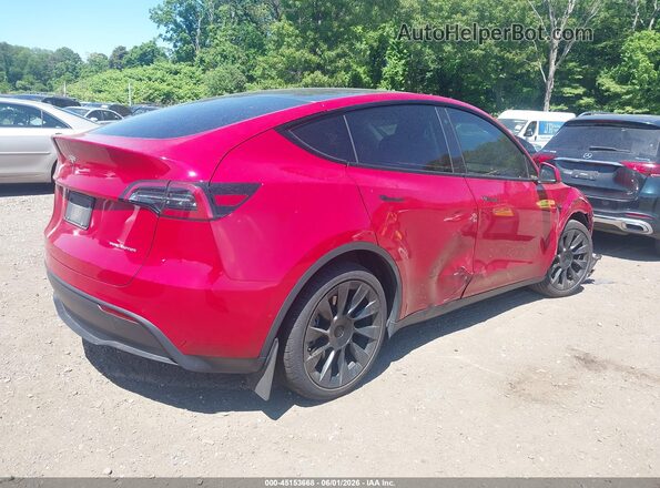 7SAYGDEEXNF463530 2022 TESLA MODEL Y Red Հետևի աջ