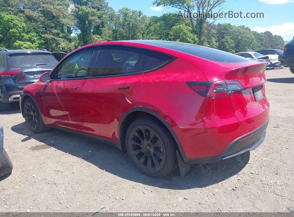 7SAYGDEEXNF463530 2022 TESLA MODEL Y Red Սալոնի հետևի տեսք
