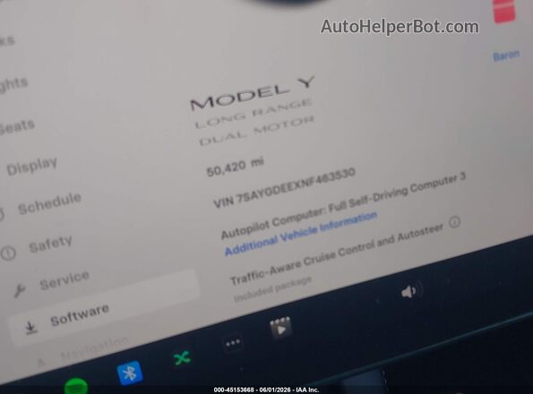 7SAYGDEEXNF463530 2022 TESLA MODEL Y Red Սալոնի 360 աստիճան տեսք