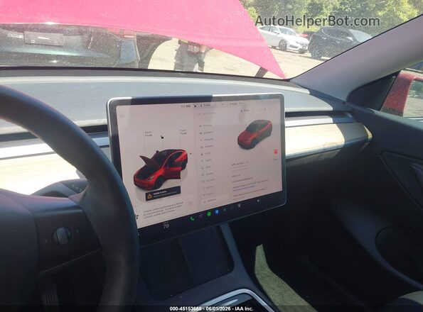 7SAYGDEEXNF463530 2022 TESLA MODEL Y Red 