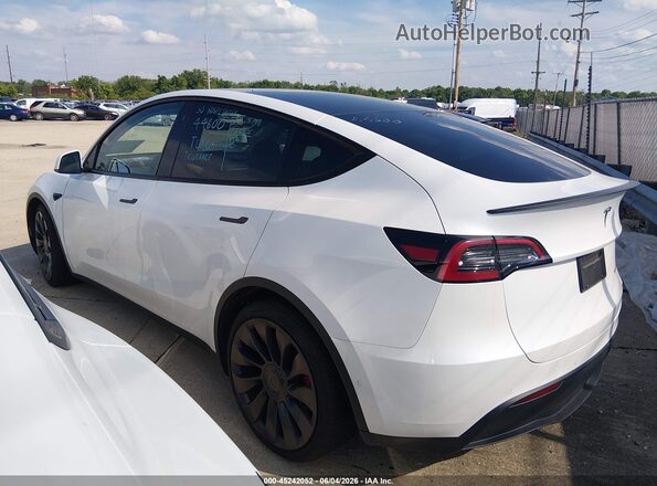 7SAYGDEF0NF308168 2022 TESLA MODEL Y White Rear left