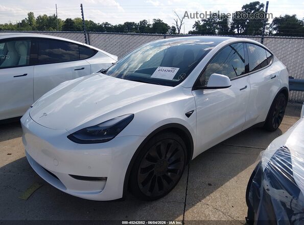 7SAYGDEF0NF308168 2022 TESLA MODEL Y White Front left