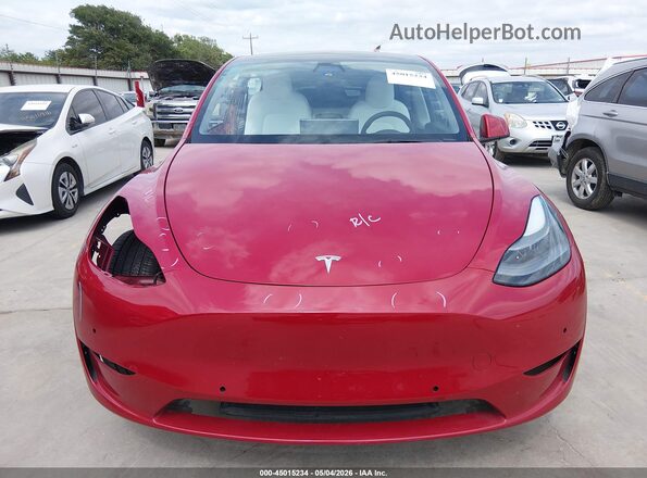 7SAYGDEF0NF382352 2022 TESLA MODEL Y Красный Вид щитка приборов