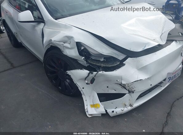 7SAYGDEF0NF406598 2022 TESLA MODEL Y White Դիմացի տեսք
