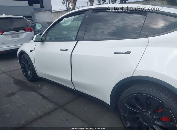 7SAYGDEF0NF406598 2022 TESLA MODEL Y White Սալոնի 360 աստիճան տեսք