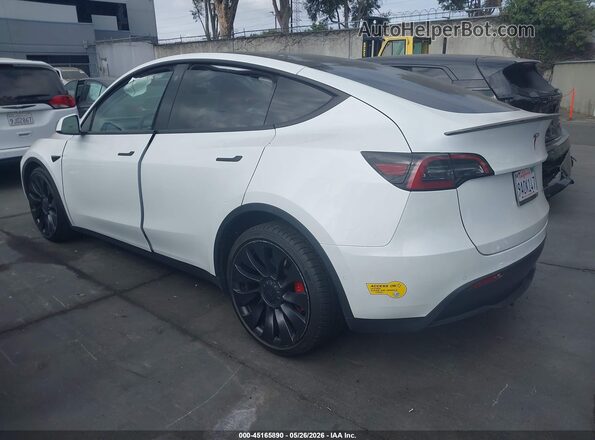 7SAYGDEF0NF406598 2022 TESLA MODEL Y White Հետևի ձախ