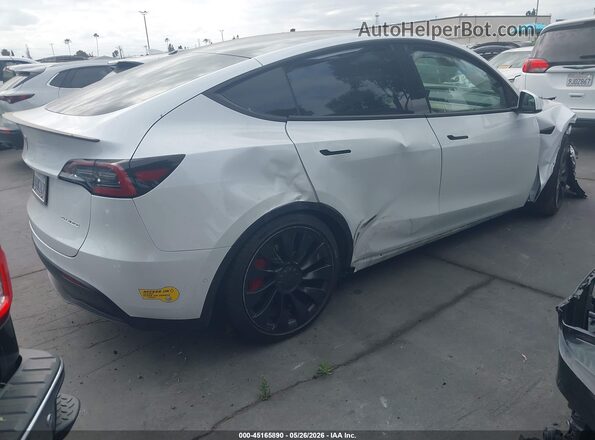 7SAYGDEF0NF406598 2022 TESLA MODEL Y White Հետևի աջ