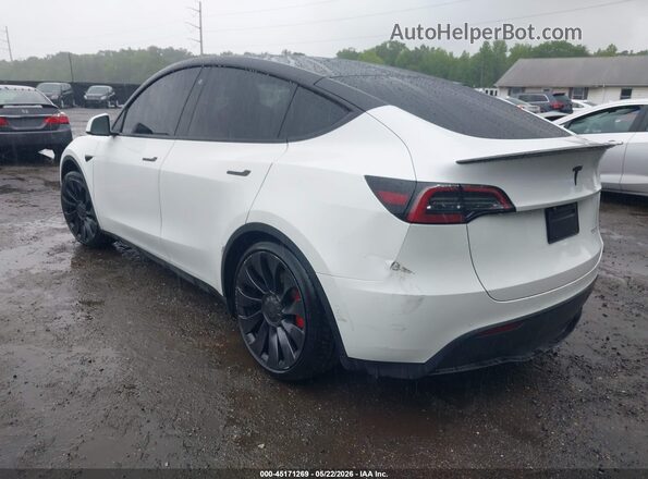 7SAYGDEF1NF534512 2022 TESLA MODEL Y White უკანა მარცხენა