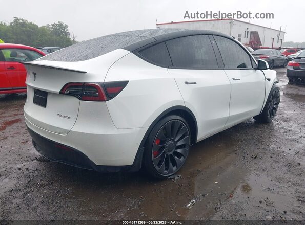 7SAYGDEF1NF534512 2022 TESLA MODEL Y White უკანა მარჯვენა