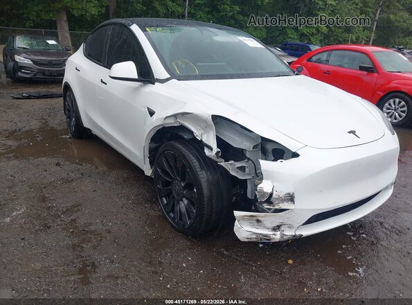 7SAYGDEF1NF534512 2022 TESLA MODEL Y White წინა ხედი