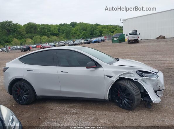 7SAYGDEF1PF590677 2023 TESLA MODEL Y Gray უკანა სალონის ხედი