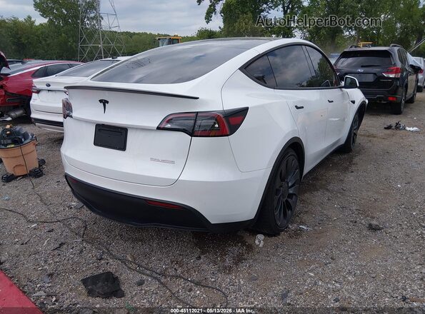 7SAYGDEF1PF700983 2023 TESLA MODEL Y White უკანა მარჯვენა