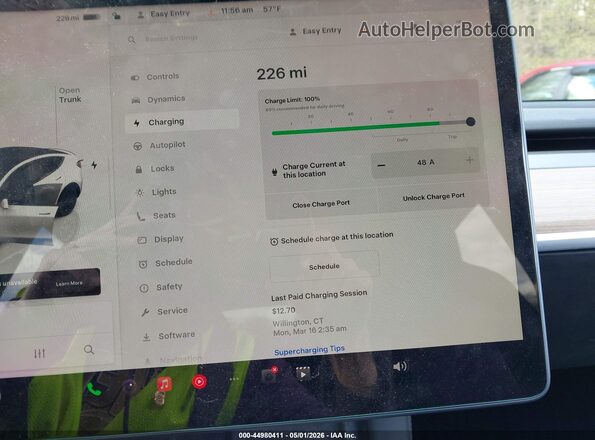 7SAYGDEF1PF797800 2023 TESLA MODEL Y White 