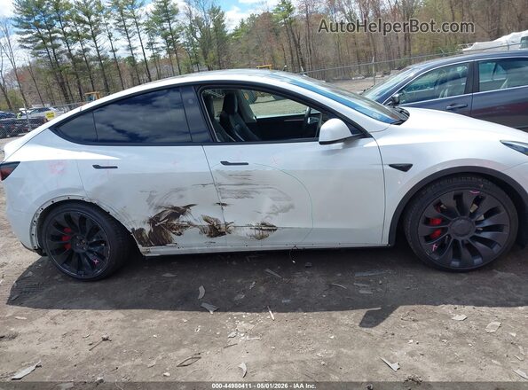 7SAYGDEF1PF797800 2023 TESLA MODEL Y White Սալոնի հետևի տեսք