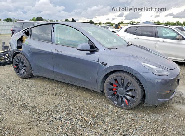 7SAYGDEF2NF404092 2022 TESLA MODEL Серый Передняя правая четверть