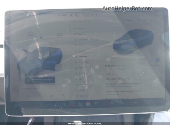 7SAYGDEF2NF573786 2022 TESLA MODEL Y Серый 