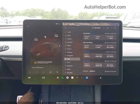 7SAYGDEF2PF863870 2023 TESLA MODEL Y Black Widok tylnych siedzeń
