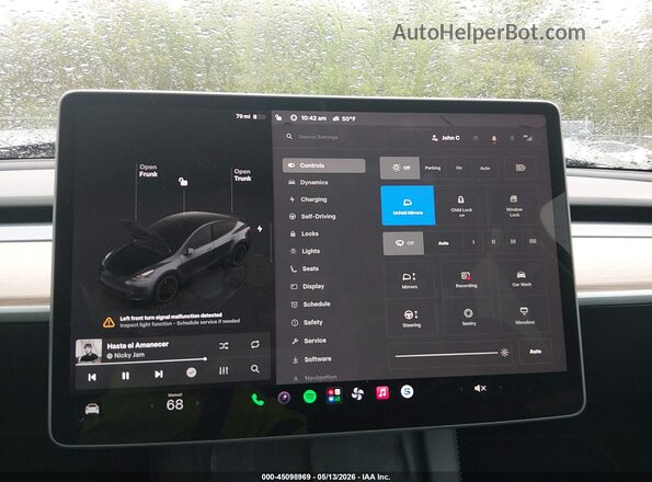 7SAYGDEF2PF912338 2023 TESLA MODEL Y Gray 