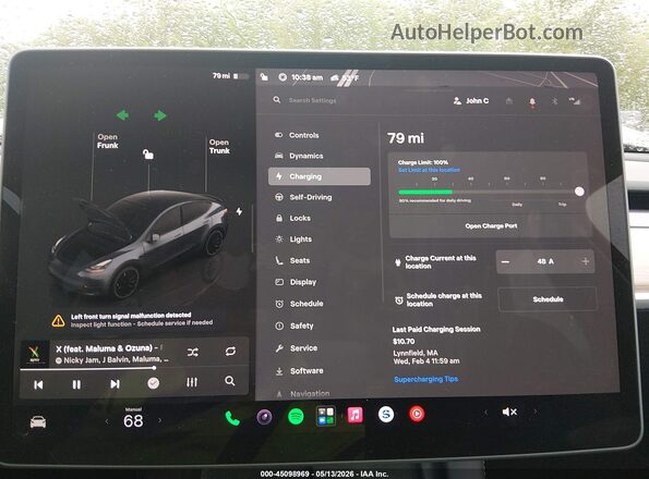 7SAYGDEF2PF912338 2023 TESLA MODEL Y Gray 