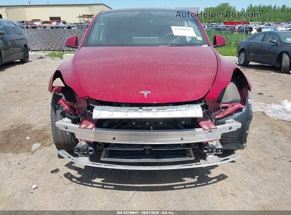 7SAYGDEF2RA272180 2024 TESLA MODEL Y Бордовый Вид щитка приборов