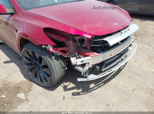 7SAYGDEF2RA272180 2024 TESLA MODEL Y Бордовый Вид спереди