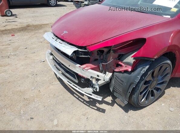 7SAYGDEF2RA272180 2024 TESLA MODEL Y Бордовый 