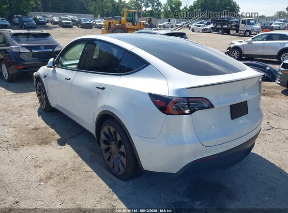 7SAYGDEF3NF379669 2022 TESLA MODEL Y Белый Задняя левая четверть
