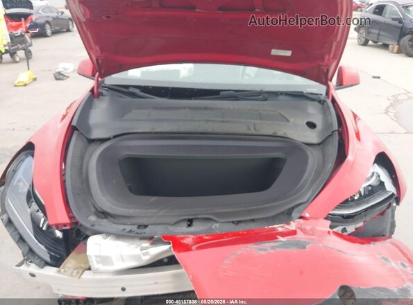 7SAYGDEF3NF488410 2022 TESLA MODEL Y Red უკანა ხედი