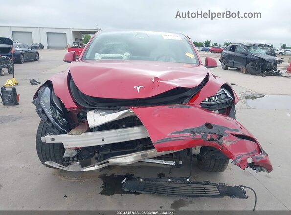 7SAYGDEF3NF488410 2022 TESLA MODEL Y Red ხელსაწყოთა პანელის ხედი