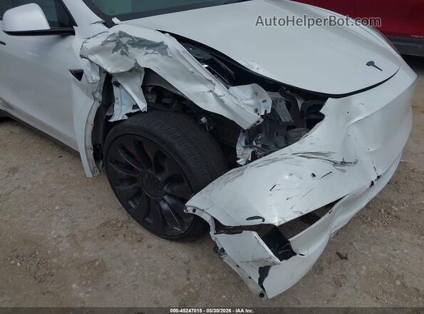 7SAYGDEF3PF695026 2023 TESLA MODEL Y White წინა ხედი