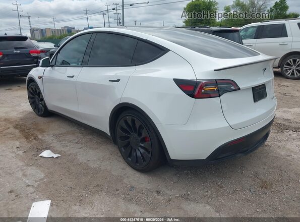 7SAYGDEF3PF695026 2023 TESLA MODEL Y White უკანა მარცხენა