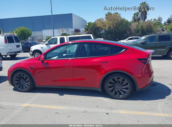 7SAYGDEF4NF560585 2022 TESLA MODEL Y Red 