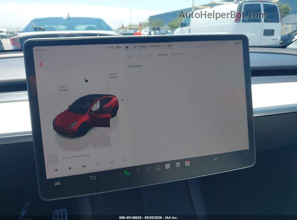 7SAYGDEF4NF560585 2022 TESLA MODEL Y Red 