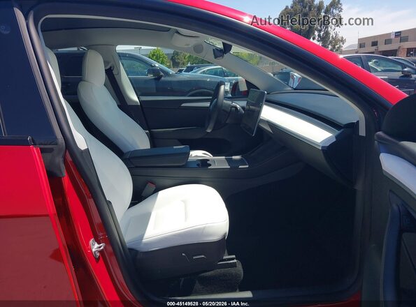 7SAYGDEF4NF560585 2022 TESLA MODEL Y Red 