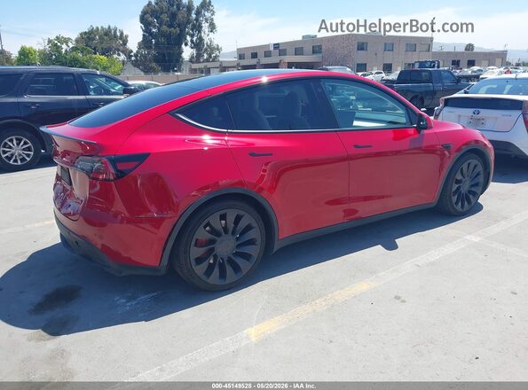 7SAYGDEF4NF560585 2022 TESLA MODEL Y Red 