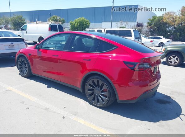 7SAYGDEF4NF560585 2022 TESLA MODEL Y Red 